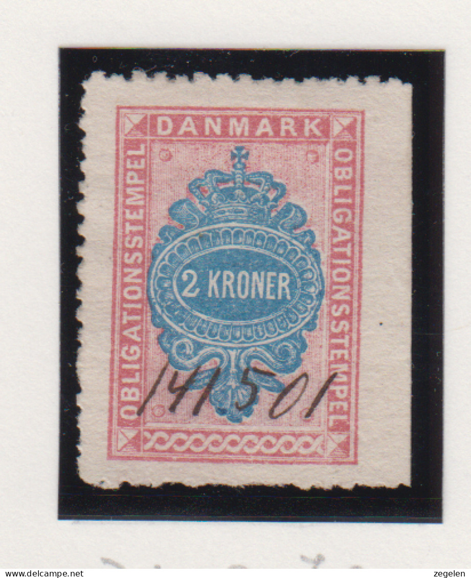 Denemarken Fiskale Zegel Cat. J.Barefoot Obligations(Bonds) 31 - Fiscaux