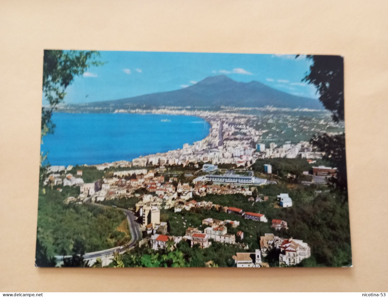 CT-05615- CASTELLAMMARE DI STABIA - PANORAMA CON VESUVIO - Castellammare Di Stabia