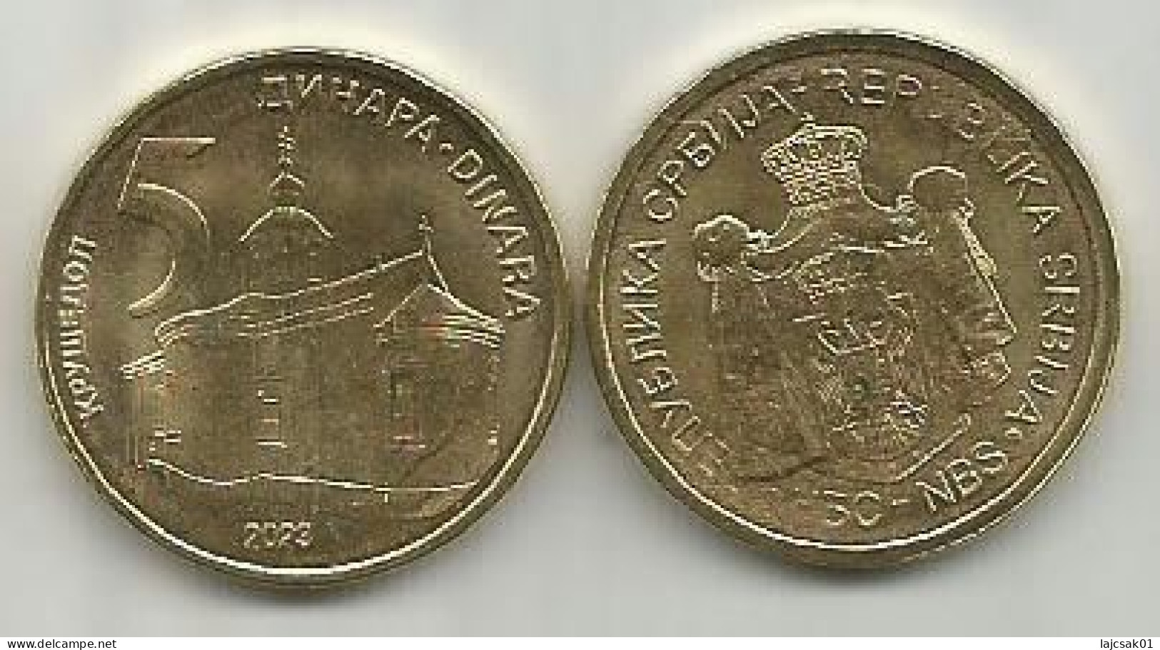 Serbia 5 Dinara 2023. High Grade - Serbie