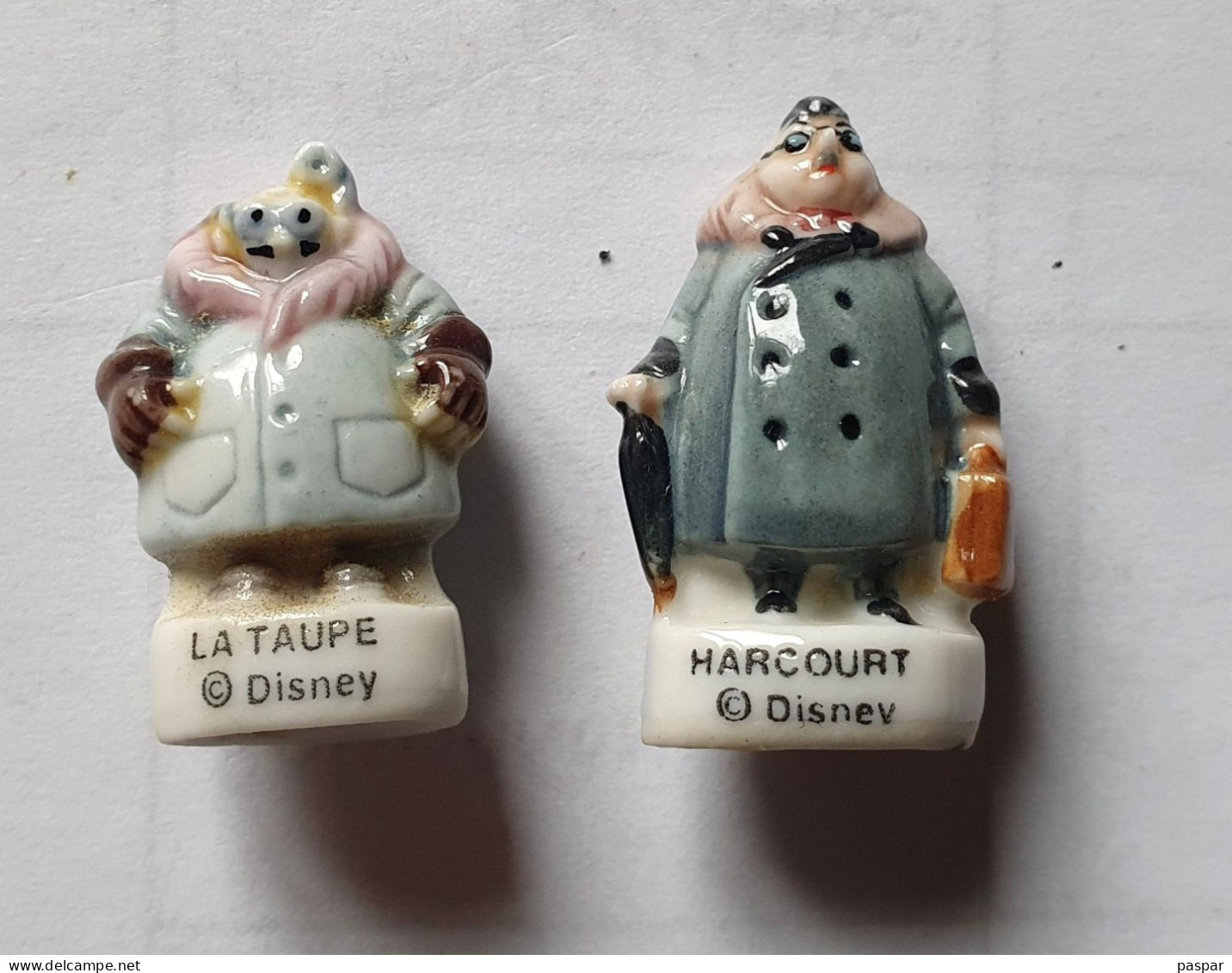 Lot 2 Fèves Atlantide Disney - La Taupe, Harcourt - Cartoons