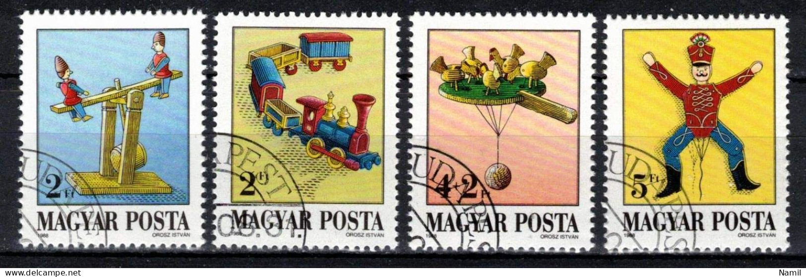 Hongrie 1988 Mi 3978-81 (Yv 3177-80), Obliteré, - Oblitérés