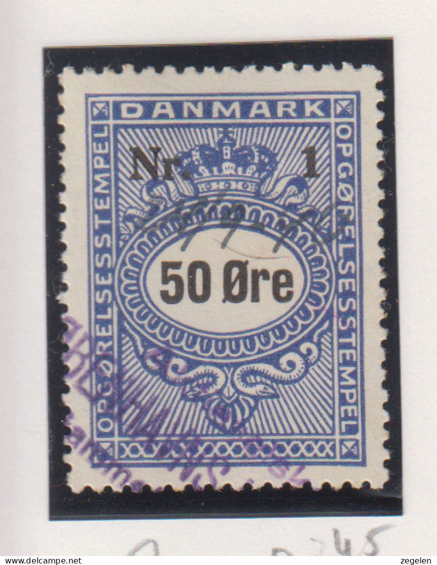 Denemarken Fiskale Zegel Cat. J.Barefoot Opgorelses(Debit Note) 53 - Revenue Stamps