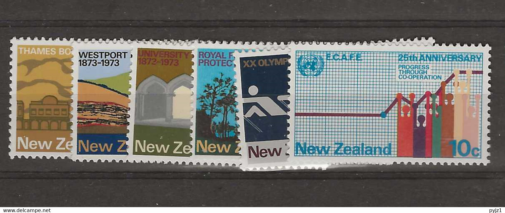 1973 MNH New Zealand, Mi 597-602 Postfris** - Neufs