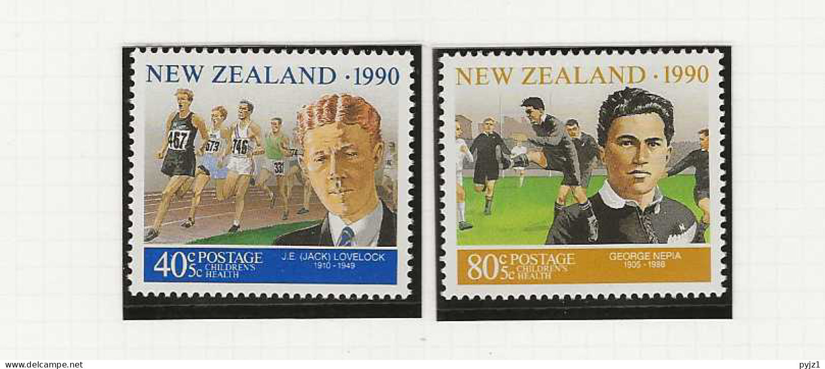 1990 MNH New Zealand Mi 1126-27 Postfris** - Unused Stamps