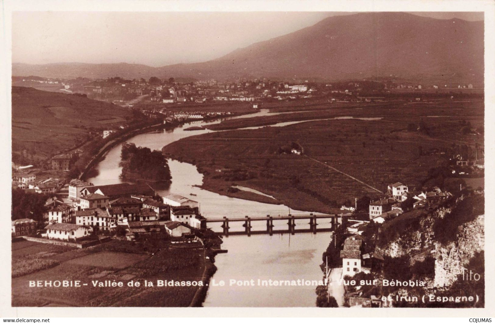 64 - BEHOBIE _S26752_ Vallée De La Bidassoa Le Pont International Vue Sur Béhobia - CPSM 14x9 Cm - Béhobie