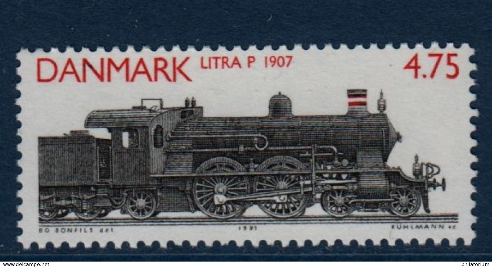 DANMARK, Danemark, **, Yv 1002, Mi 999, SG 952, Locomotive à Vapeur Classe P, 1907, - Nuevos