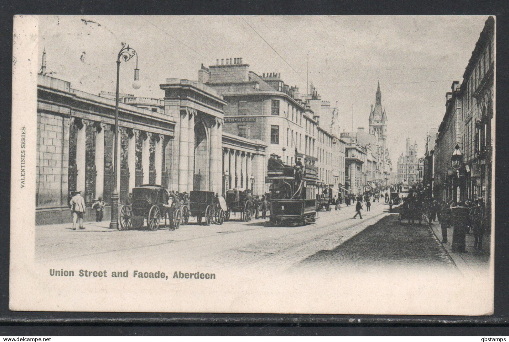 Union Street & Facade Aberdeen Early 1903 Posted Card Tram Etc See Scans Post Free(UK) - Aberdeenshire