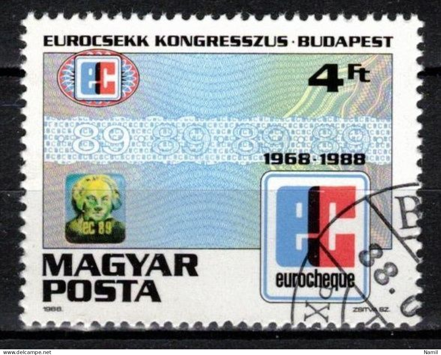 Hongrie 1988 Mi 3965 (Yv 3165), Obliteré, - Oblitérés