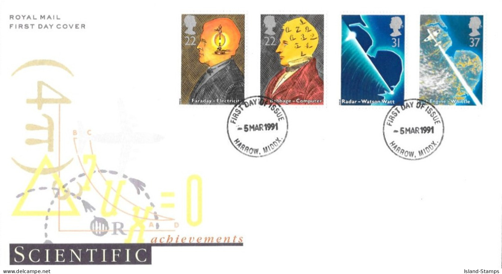 1991 Scientific Awards (2) Unaddressed FDC Tt - 1991-2000 Em. Décimales