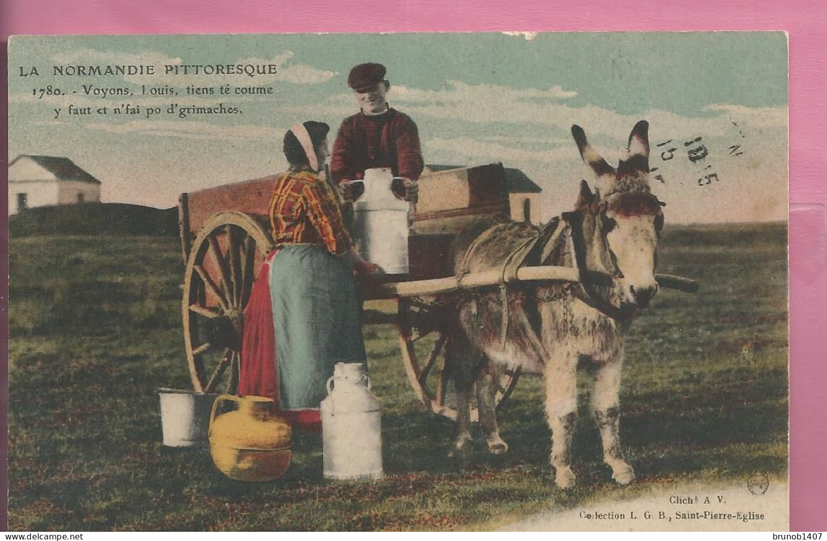 LA  NORMANDIE  PITTORESQUE  1913  Attelage D'ane Et Fermiere - Autres