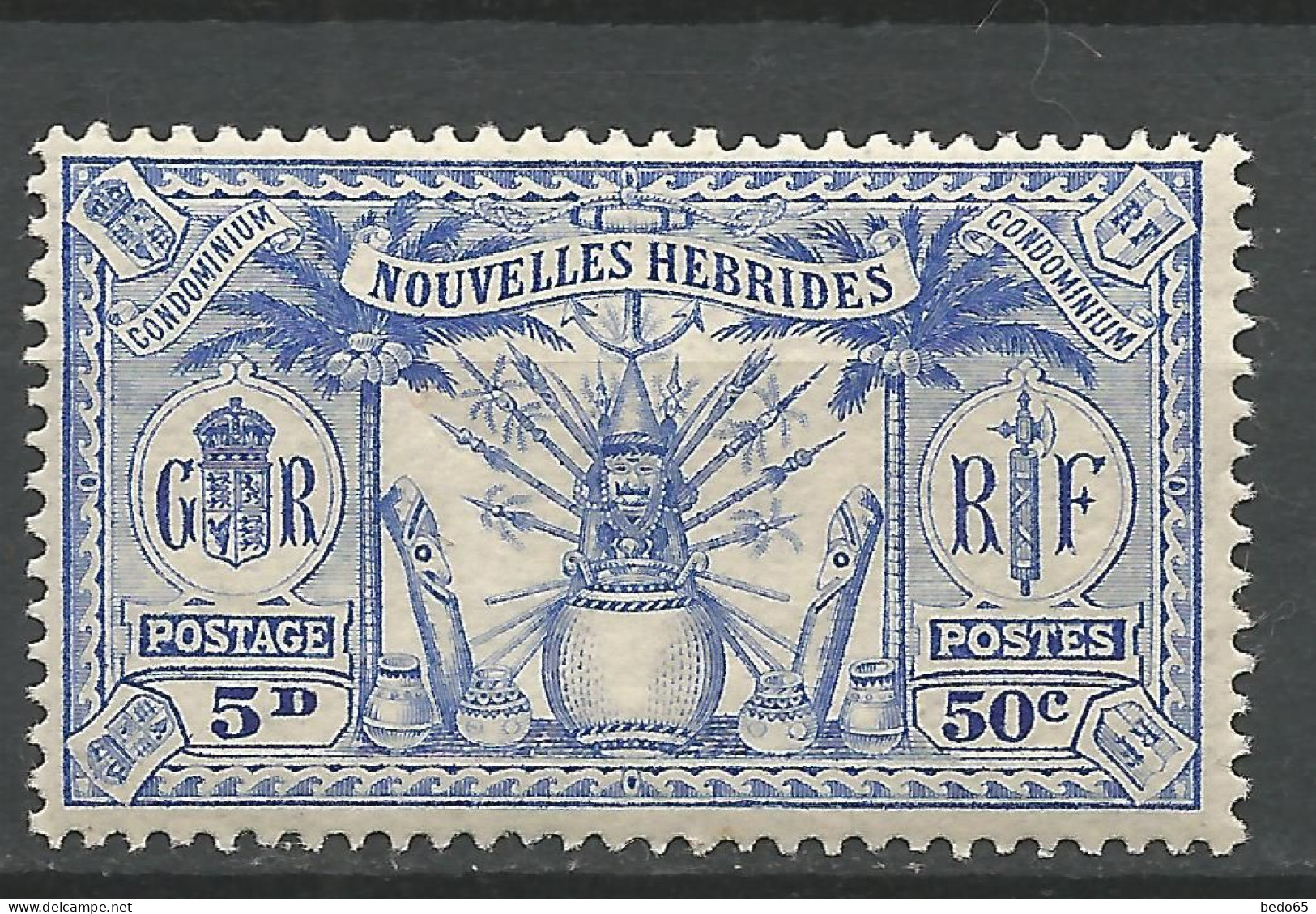 NOUVELLES-HEBRIDES N° 86 NEUF*  TRACE DE CHARNIERE / Hinge / MH - Nuevos