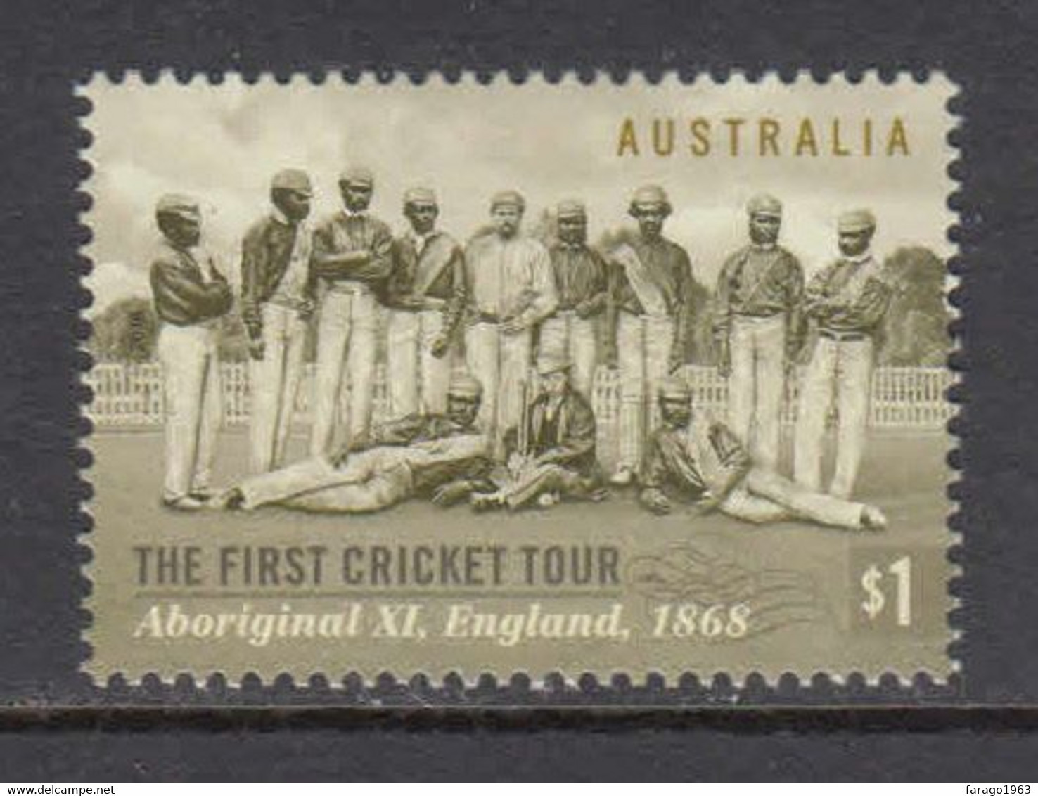 2018 Australia Aboriginal Cricket Team Complete Set Of 1 MNH - Mint Stamps