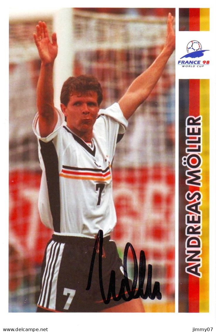 Andreas Möller (10x15 Cm)   Original Dedicated Photo - Sportspeople