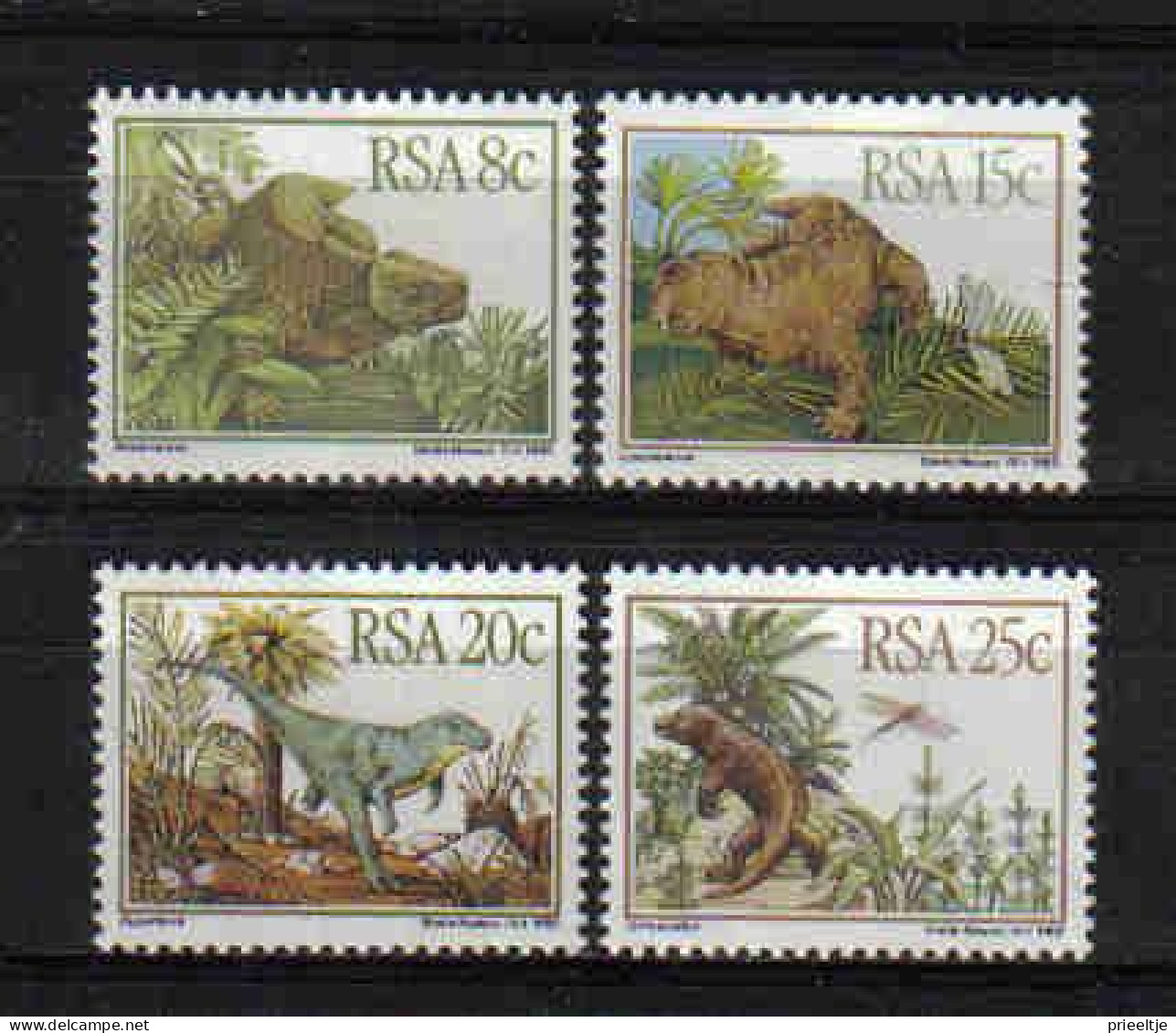 S. Africa 1982 Prehistoric Fauna Y.T. 527/530 ** - Ongebruikt