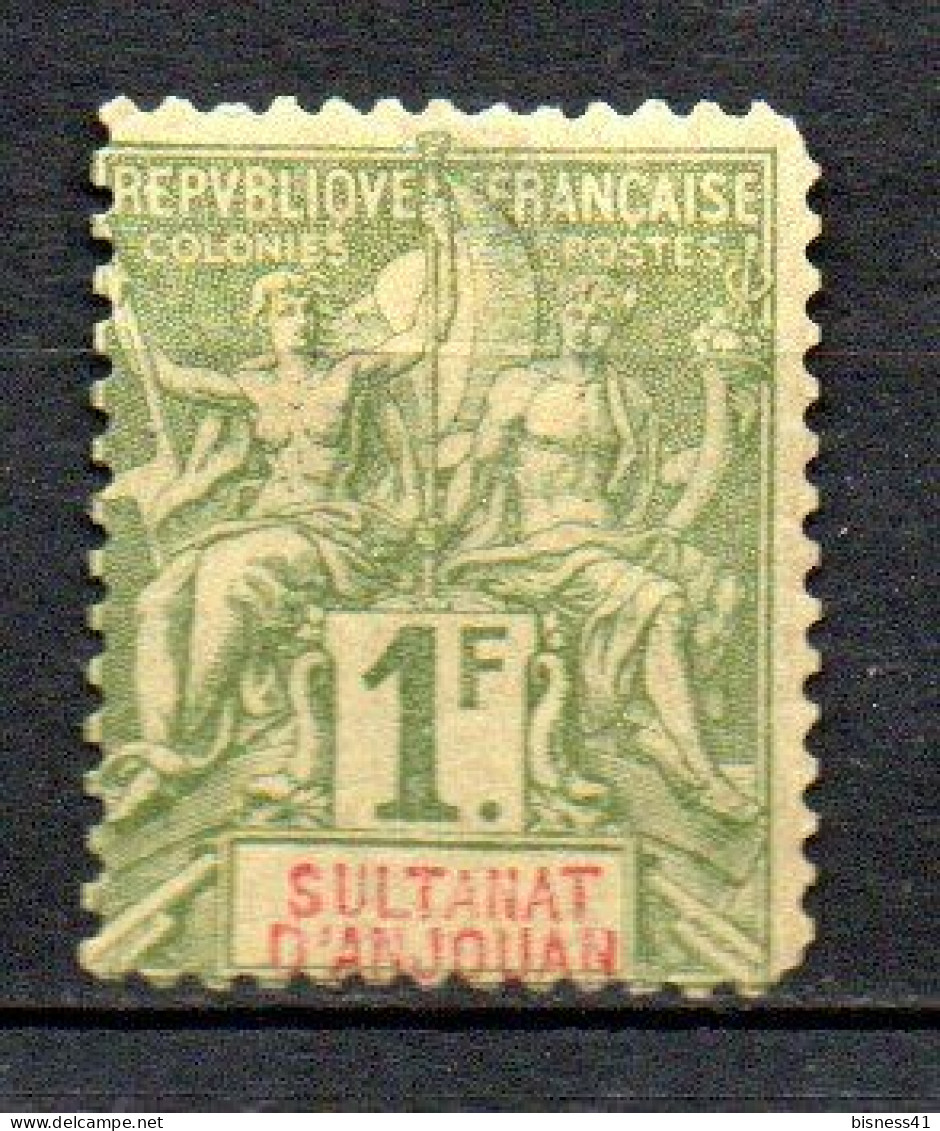 Col41  Colonie Anjouan N° 13 Neuf (X)   Cote 110,00€ - Unused Stamps