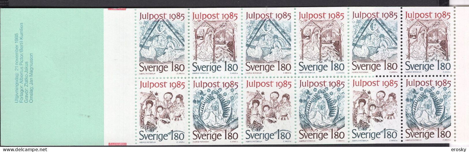 F1656 - SUEDE SWEDEN N°1342 ** CARNET Noel - 1981-..