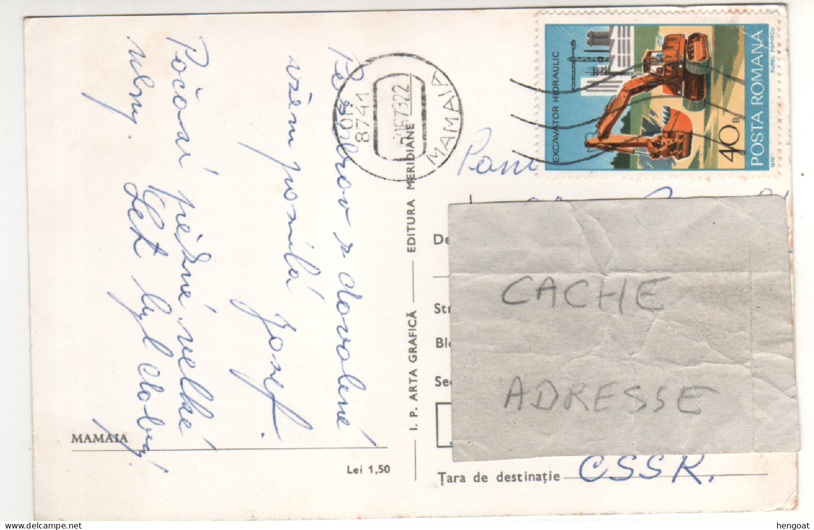 Timbre , Stamp " Travaux Publics : Pelleteuse ,  Excavator Hidraulic " Sur CP , Carte , Postcard Du 06/06/78 - Brieven En Documenten
