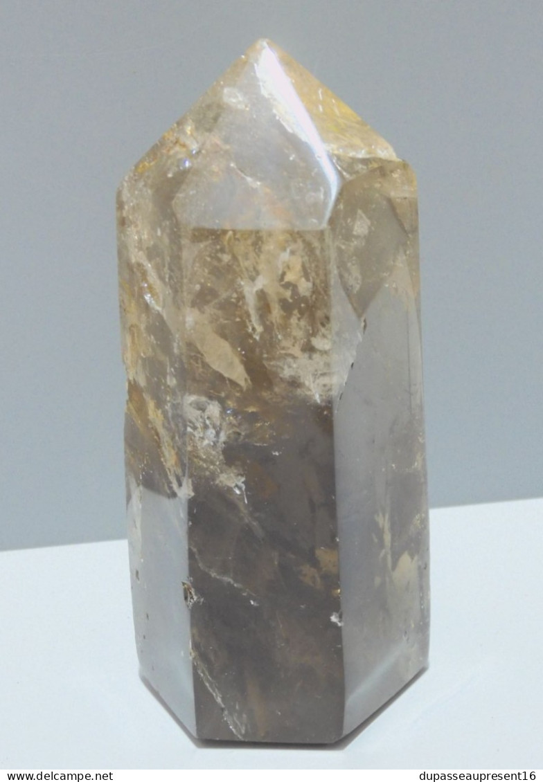 -ANCIEN OBELISQUE QUARTZ Avec Défauts D'origine Collection MINERAUX ANCIENS     E - Other & Unclassified