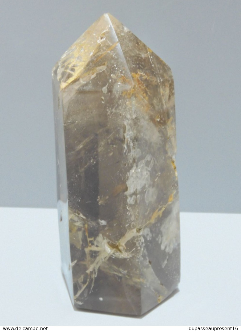 -ANCIEN OBELISQUE QUARTZ avec défauts d'origine collection MINERAUX ANCIENS     E