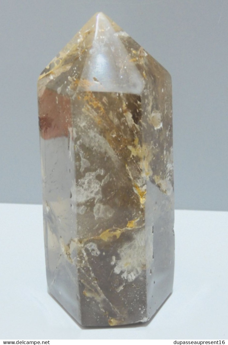 -ANCIEN OBELISQUE QUARTZ avec défauts d'origine collection MINERAUX ANCIENS     E