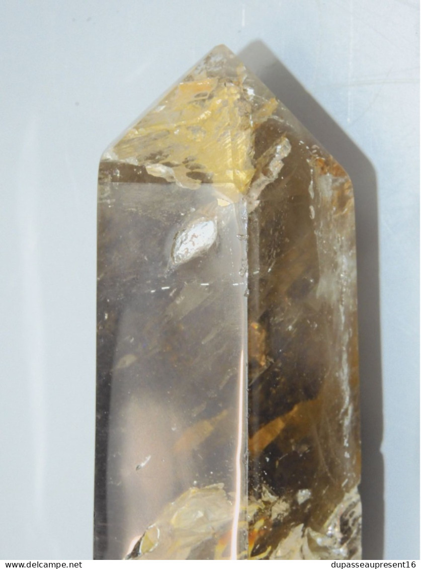 -ANCIEN OBELISQUE QUARTZ avec défauts d'origine collection MINERAUX ANCIENS     E