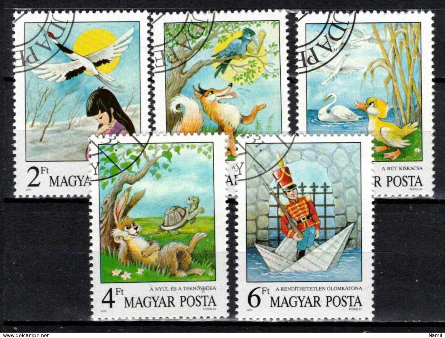 Hongrie 1987 Mi 3937-41 (Yv 3141-5), Obliteré, - Oblitérés