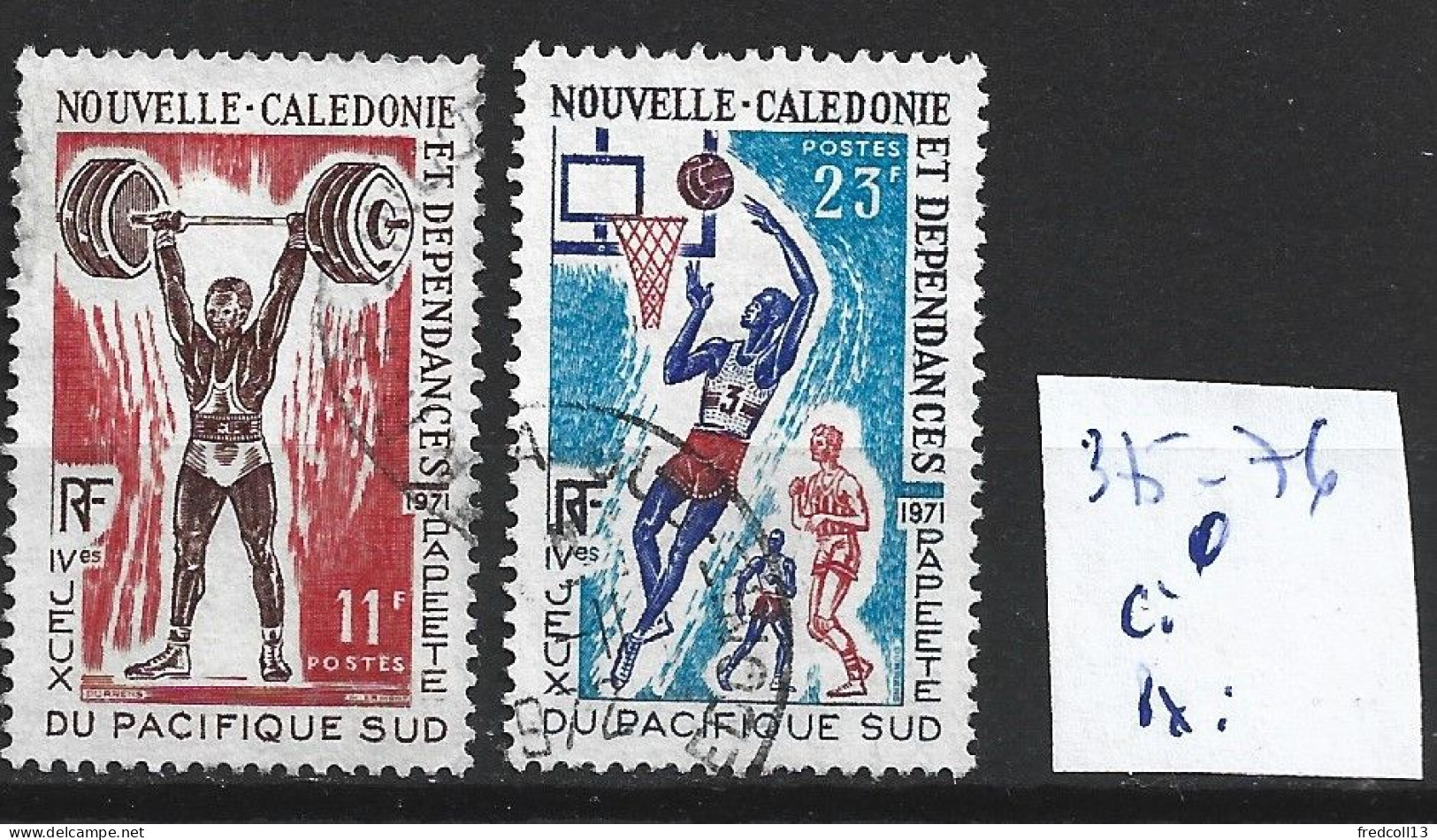NOUVELLE-CALEDONIE 375-76 Oblitérés Côte 3.90 € - Used Stamps
