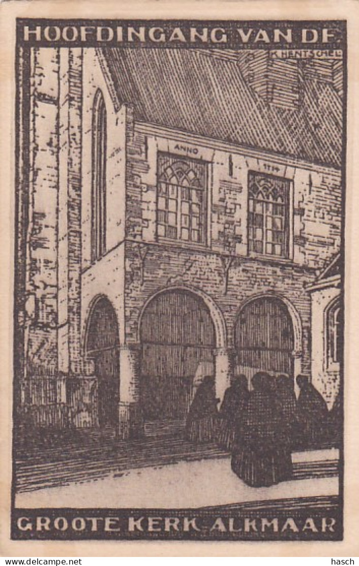 256679Alkmaar, Hoofdingang Van De Groote Kerk.(K. Hentschel) - Alkmaar