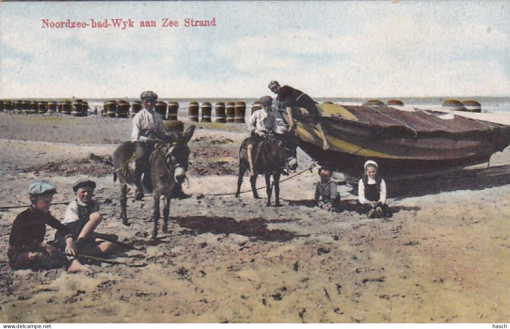 256686Noordzee-bad-Wyk Aan Zee Strand. - Wijk Aan Zee