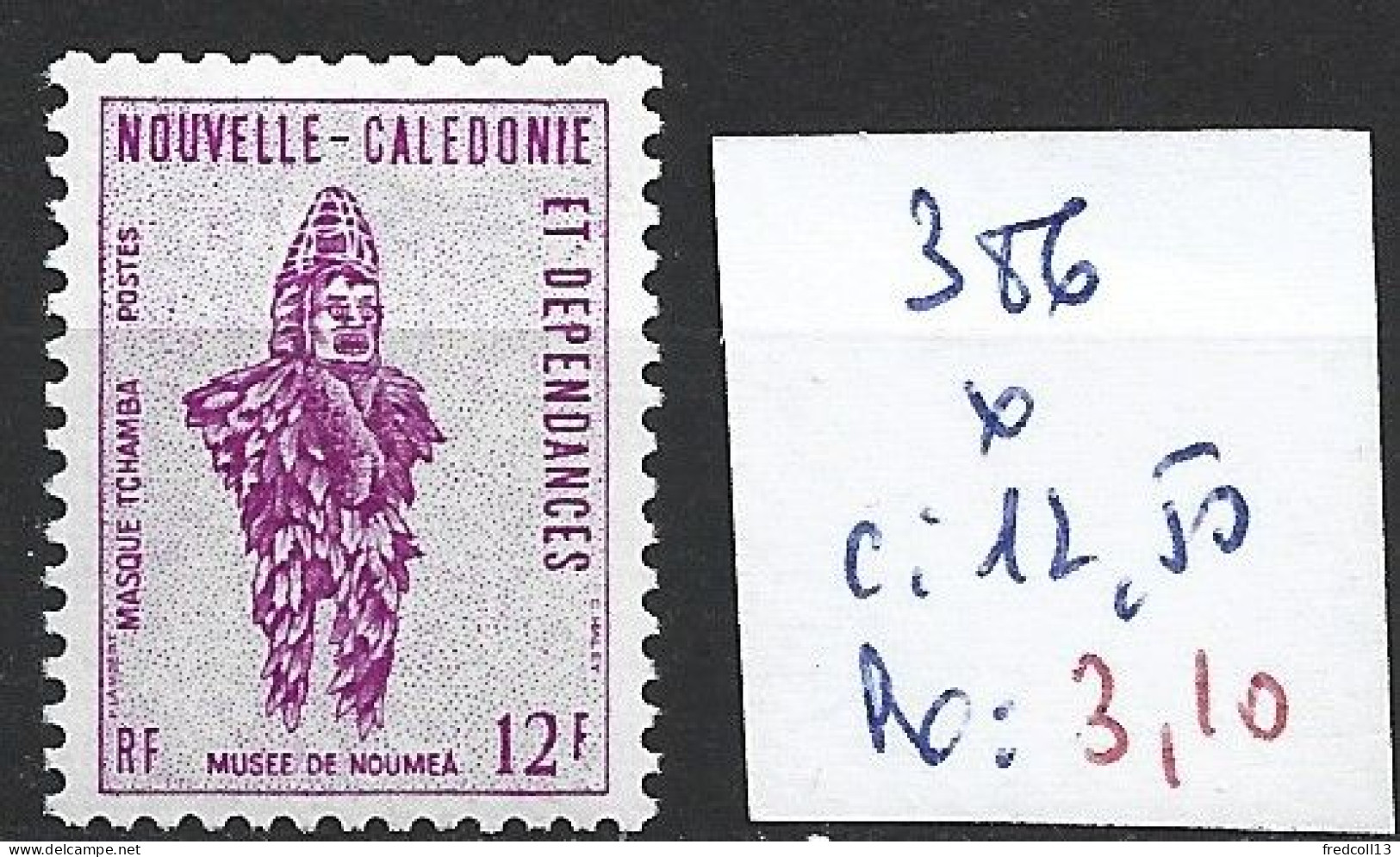 NOUVELLE-CALEDONIE 386 * Côte 12.50 € - Nuevos