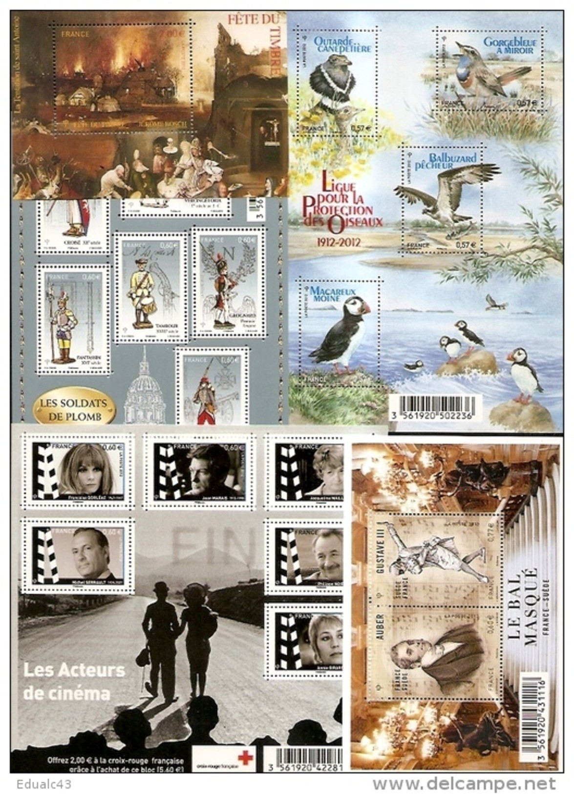 FRANCE - Année Complète 2012 - NEUF LUXE ** 97 Timbres - AVEC Les 15 Maxi Mariannes Etoiles D'OR - 2010-2019