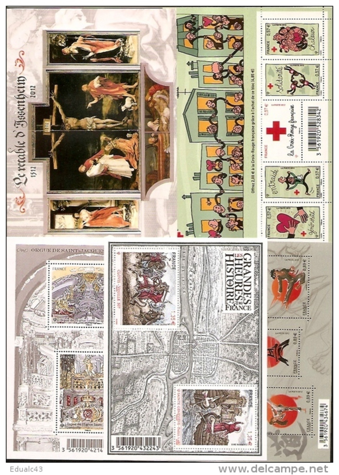 FRANCE - Année Complète 2012 - NEUF LUXE ** 97 Timbres - AVEC Les 15 Maxi Mariannes Etoiles D'OR - 2010-2019