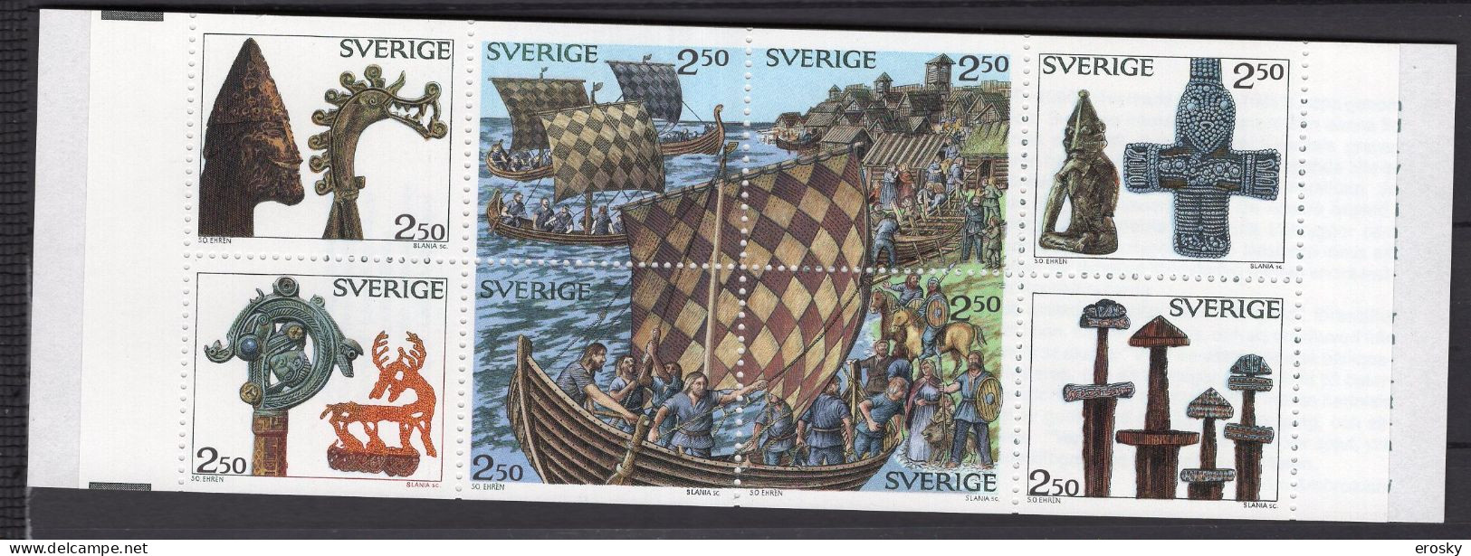F1661 - SUEDE SWEDEN N°1575 ** CARNET Vikings - 1981-..