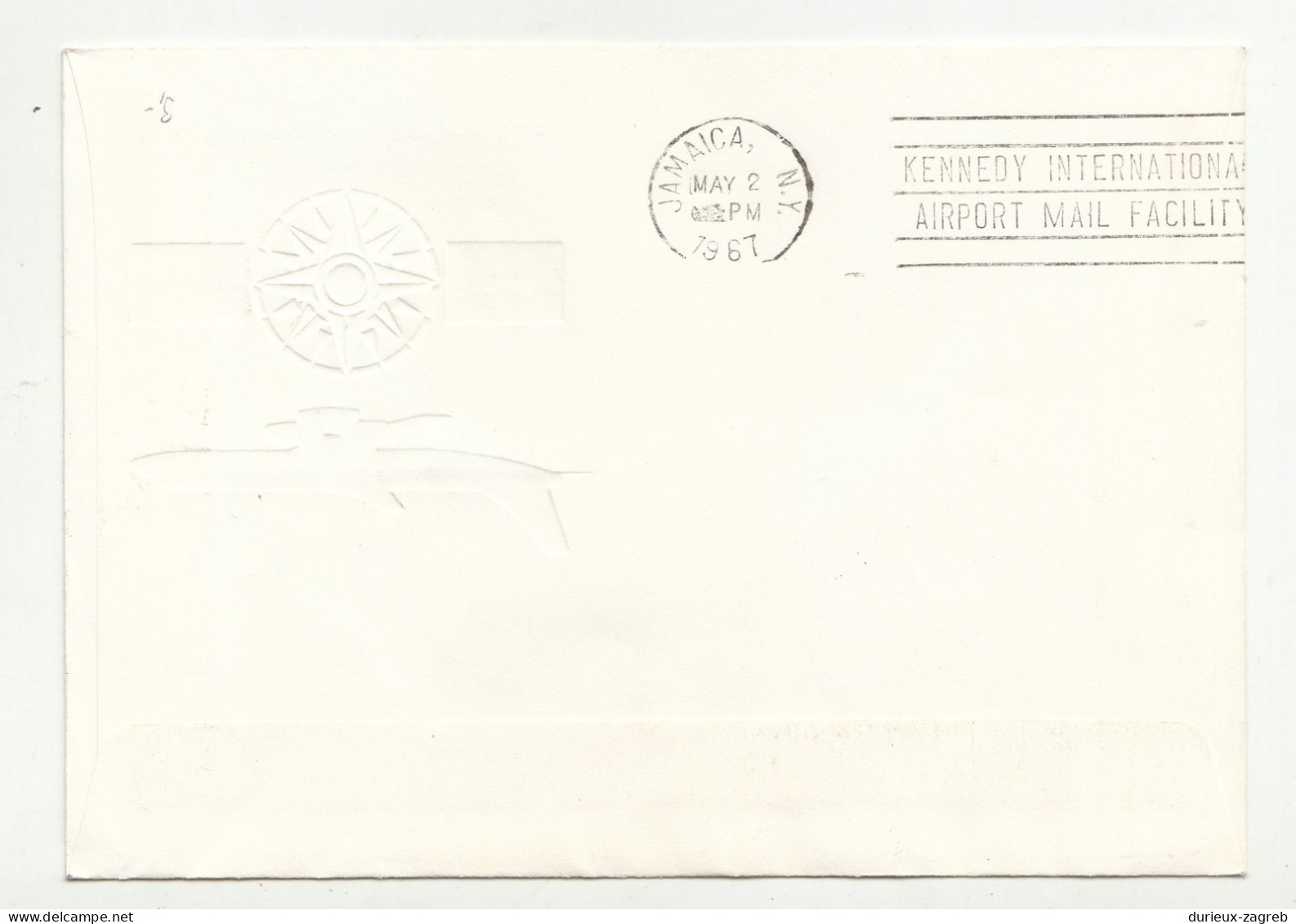 Switzerland 20 Jahre Swissair-Nordatlantikflüge 2. Mai 1967 Special Illustrated Letter Cover Posted Jamaica B240301 - Other (Air)