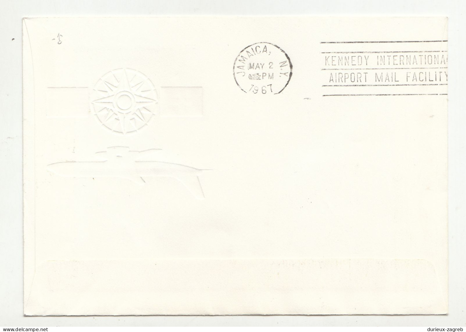 Switzerland 20 Jahre Swissair-Nordatlantikflüge 2. Mai 1967 Special Illustrated Letter Cover Posted Jamaica B240301 - Sonstige (Luft)