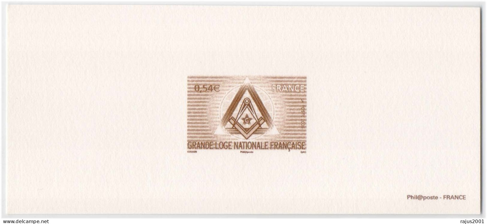 National Grand Lodge, Masonic Lodge, Freemasonry, Deluxe Proof Sheet MNH SUPERB CONDITION - Freimaurerei