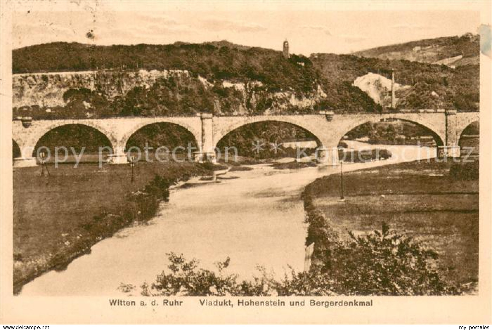 73698597 Witten Ruhr Viadukt Hohenstein Bergerdenkmal Witten Ruhr - Witten