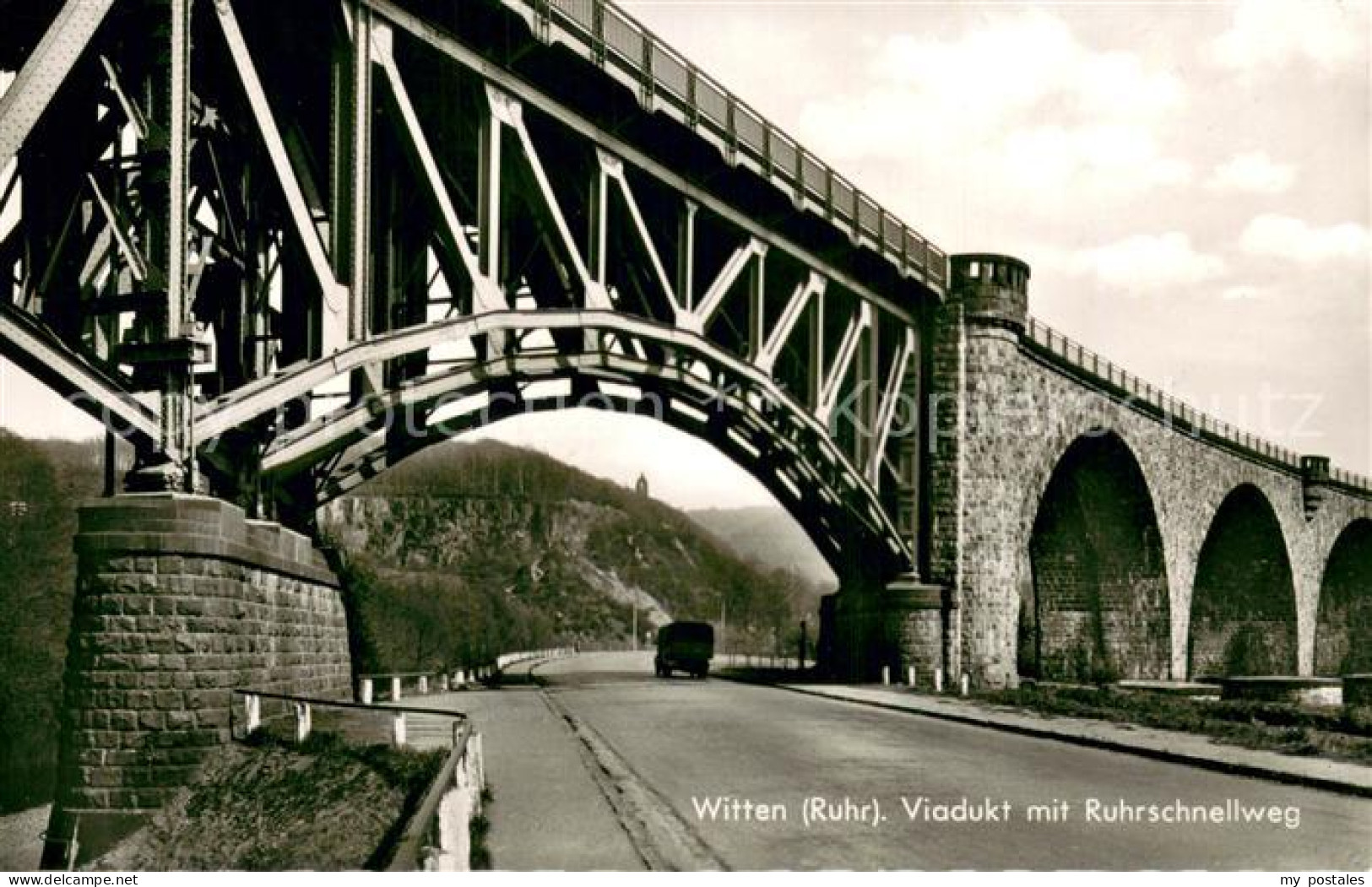 73698594 Witten Ruhr Viadukt Mit Ruhrschnellweg Witten Ruhr - Witten