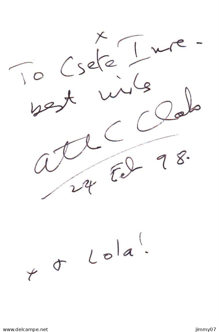 Arthur C. Clarke (10x15 Cm)  Original Dedicated Photo - Escritores