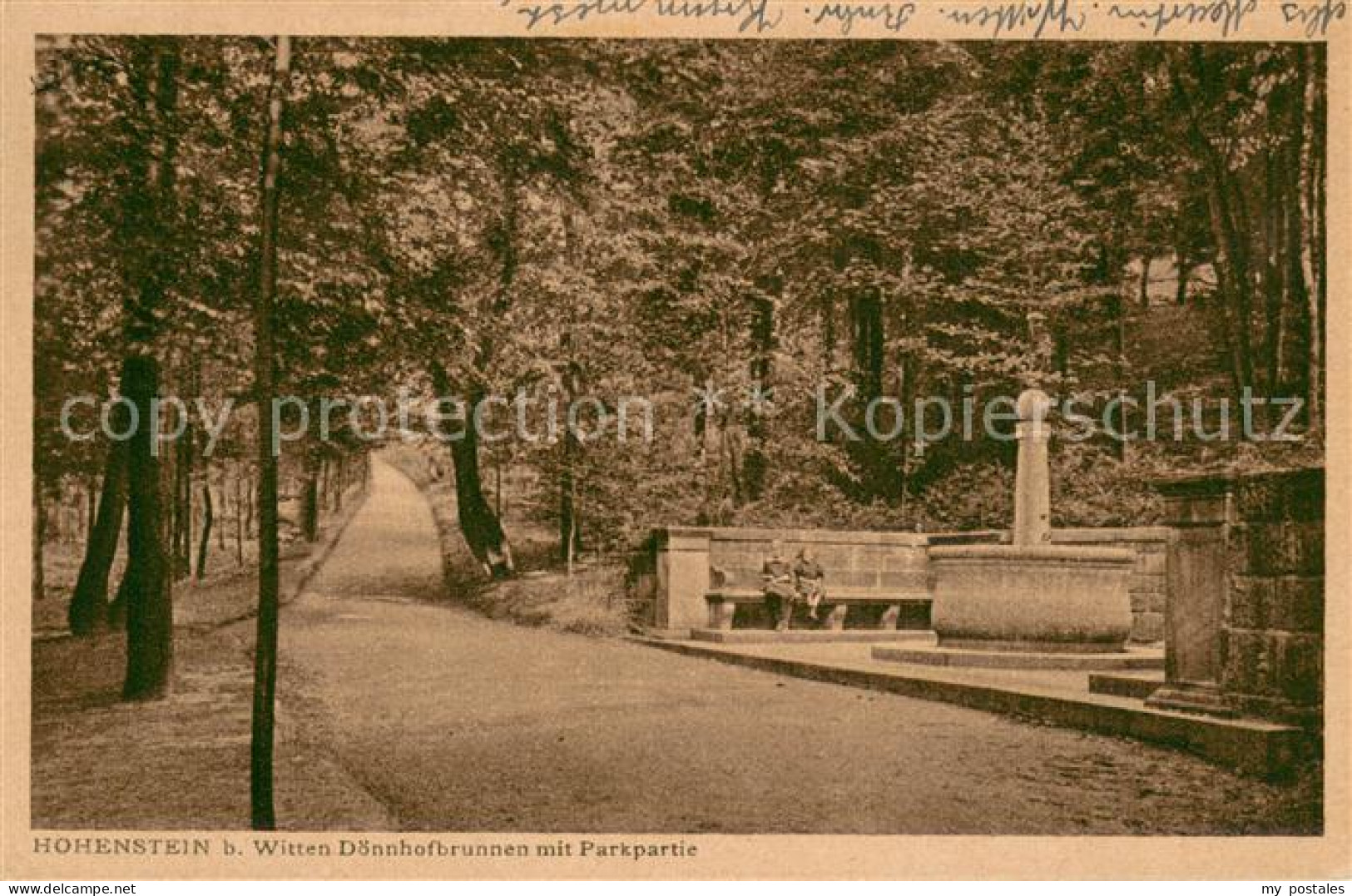 73698589 Witten Ruhr Hohenstein Doennhofbrunnen Mit Parkpartie Witten Ruhr - Witten