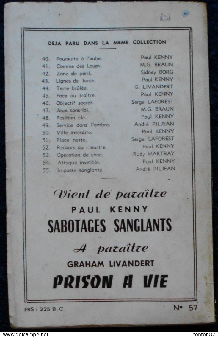 Serge Laforest - Mort En Vue -  FN. Esp N° 57 - ( EO 1954 ) . - Fleuve Noir