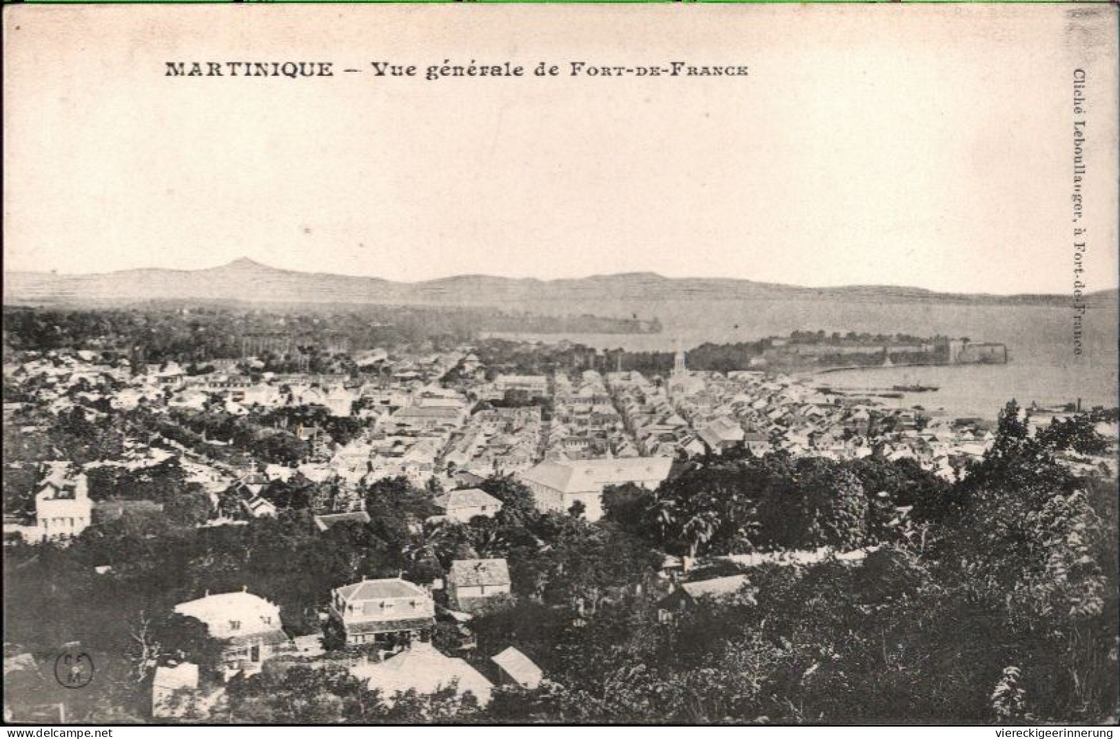 ! Alte Ansichtskarte Martinique, Fort De France - Fort De France