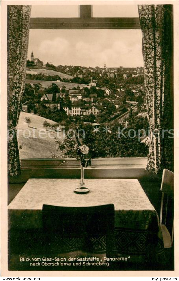 73698563 Oberschlema Erzgebirge Blick Vom Glas-Salon Gaststaette Panorama Nach S - Bad Schlema