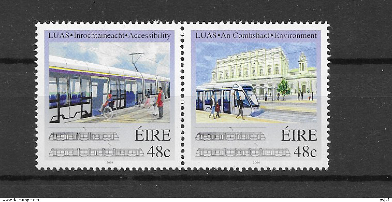 2004 MNH Ireland Mi 1591-92 Postfris** - Neufs