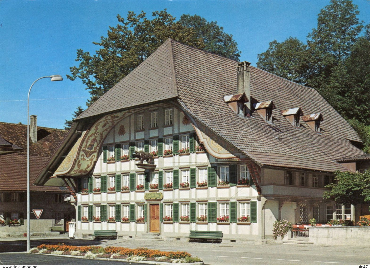 - Gasthof Bären, 3555 TRUBSCHACHEN. - Famille Hofer. - Scan Verso - - Trubschachen