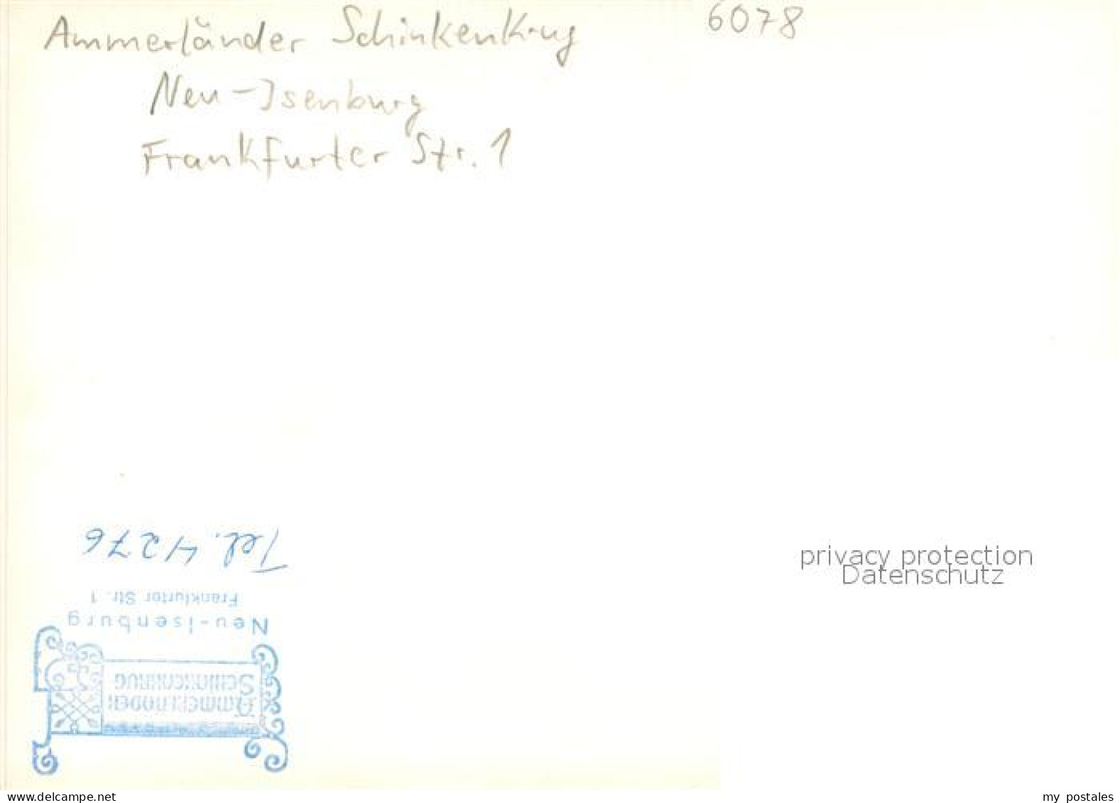 73698488 Neu-Isenburg Ammerlaender Schinkenkrug Gastraum Neu-Isenburg - Neu-Isenburg