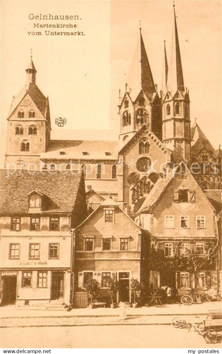 73698425 Gelnhausen Marienkirche Vom Untermarkt Gelnhausen - Gelnhausen