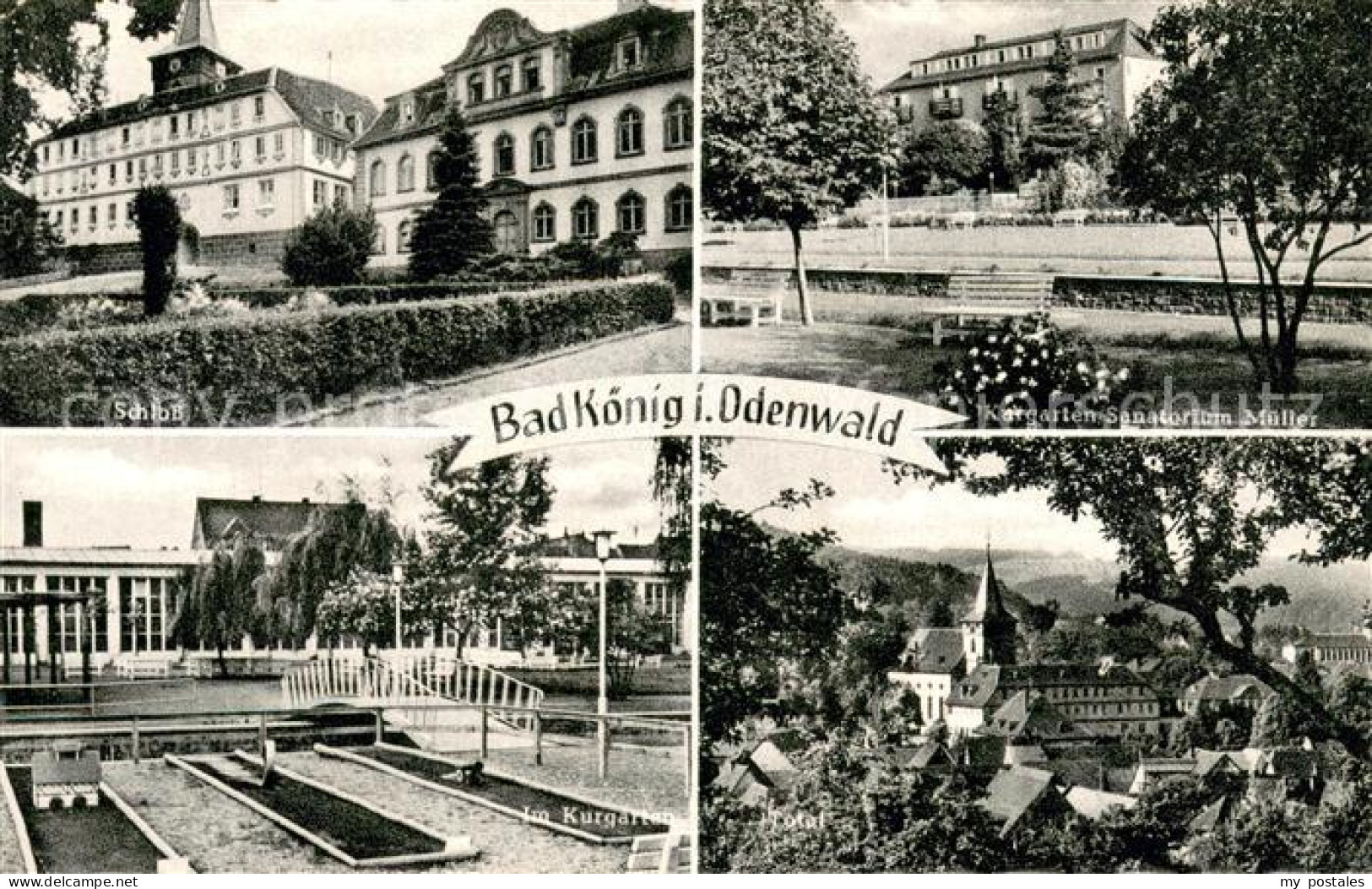 73698057 Bad Koenig Odenwald Schloss Kurgarten Sanatorium Kurgarten Ortsansicht  - Bad Koenig