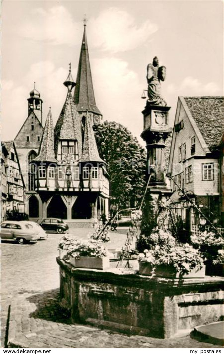 73698039 Michelstadt Marktbrunnen Mit Rathaus Michelstadt - Michelstadt