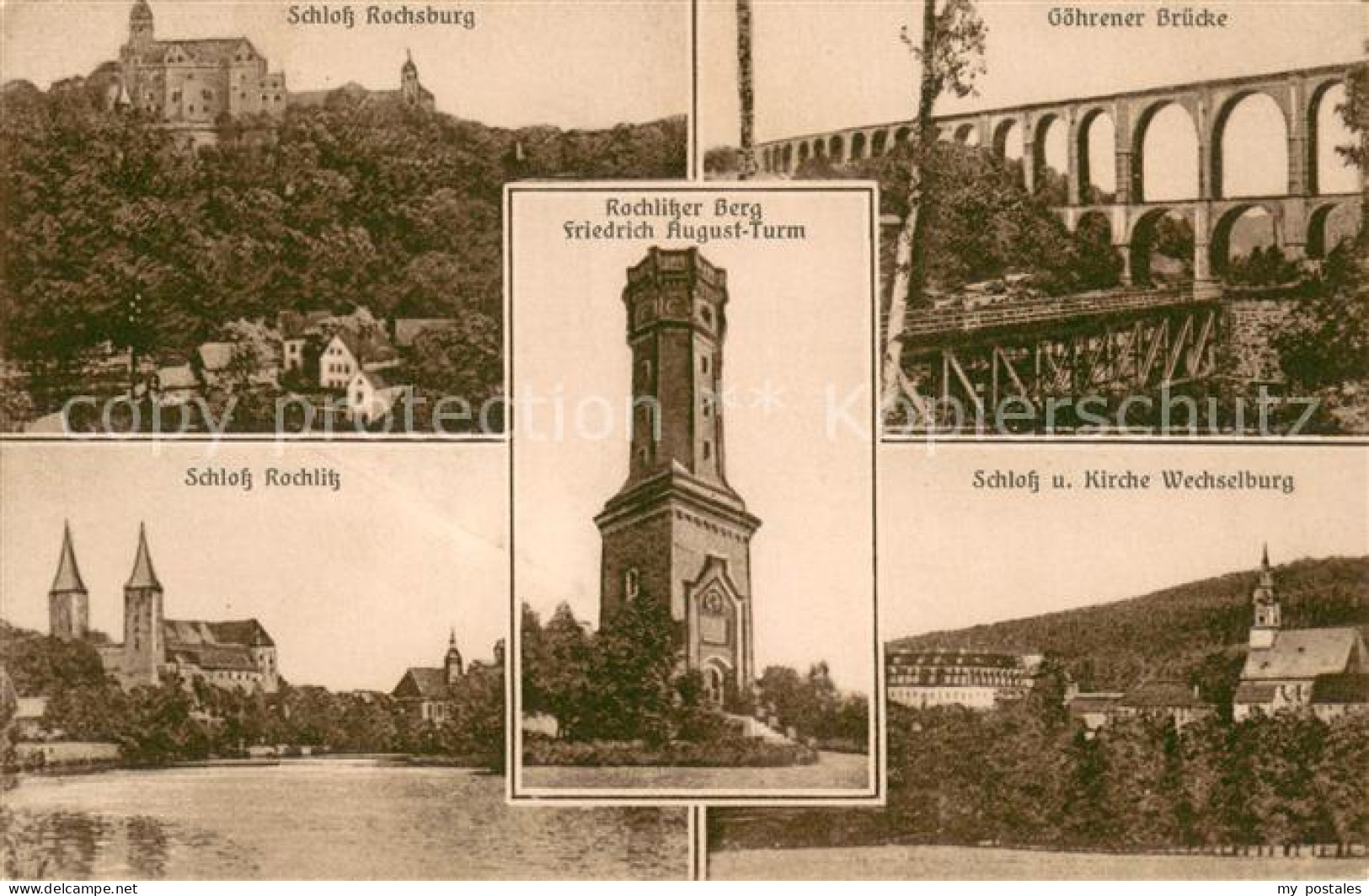 73698026 Rochlitz Sachsen Friedrich-August-Turm Schloss-Rochsburg Goehrener Roch - Rochlitz